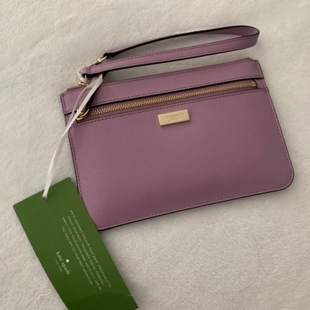 Kate Spade purple wristlet
